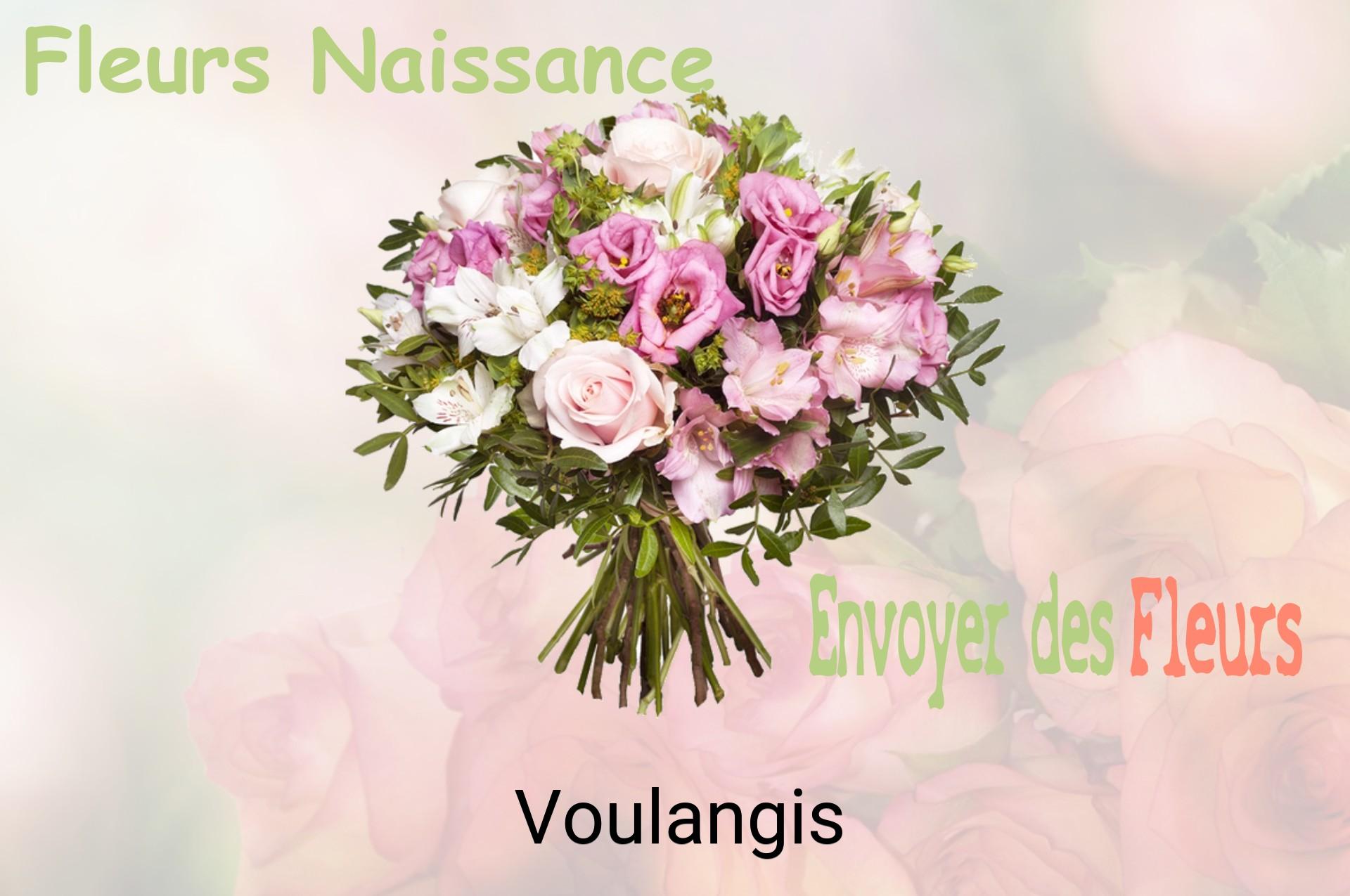 Bouquet de fleurs de naissance livré à Voulangis